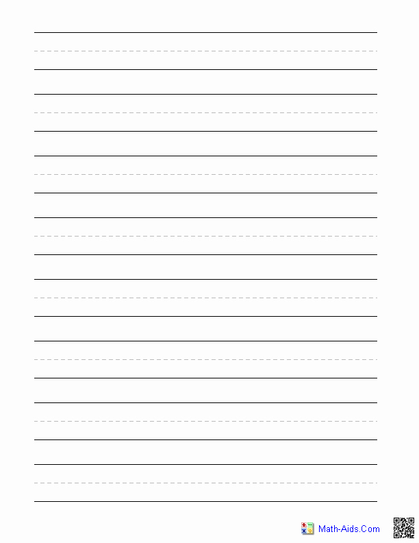 Lined Paper for Handwriting Practice Unique 15 Best Of Printable Pdf Blank Handwriting