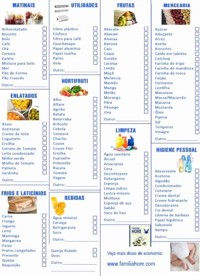 Lista De Compras Supermercado Excel Awesome Download Download Lista De Supermercado Lista De Pras