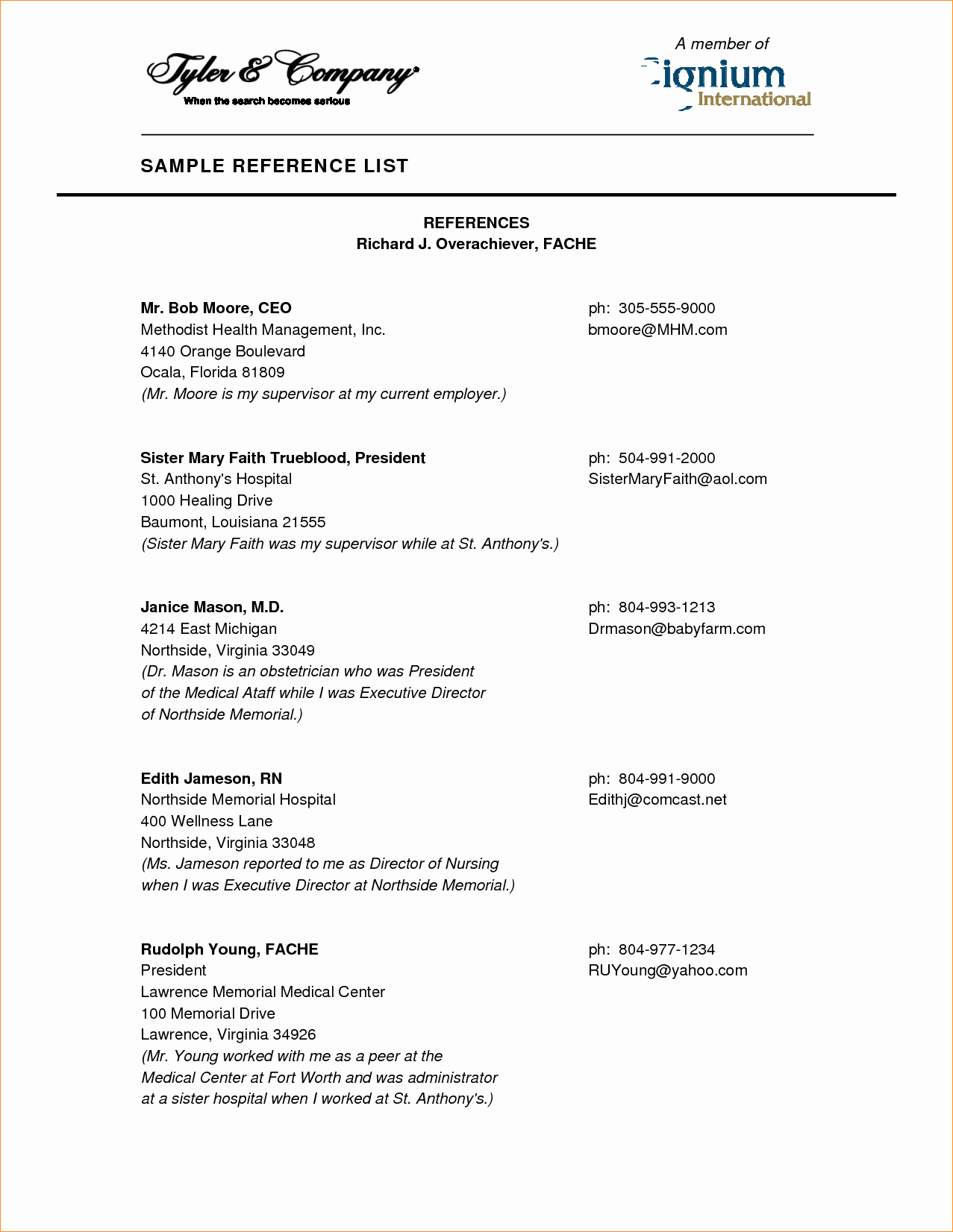 Listing References On A Resume Lovely 3 Professional References Examples Business Proposal