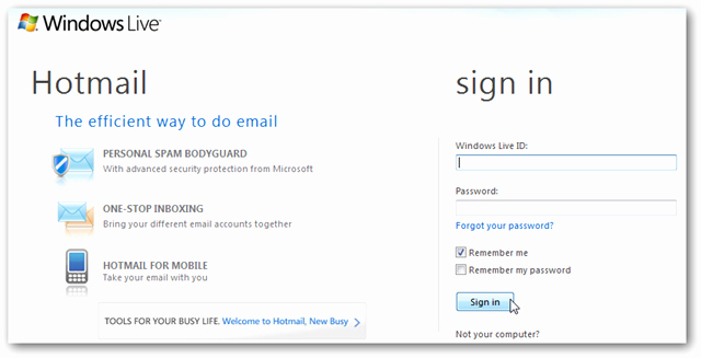 Live Com Login Email Account Unique Screenshot tour the New Hotmail Wave 4