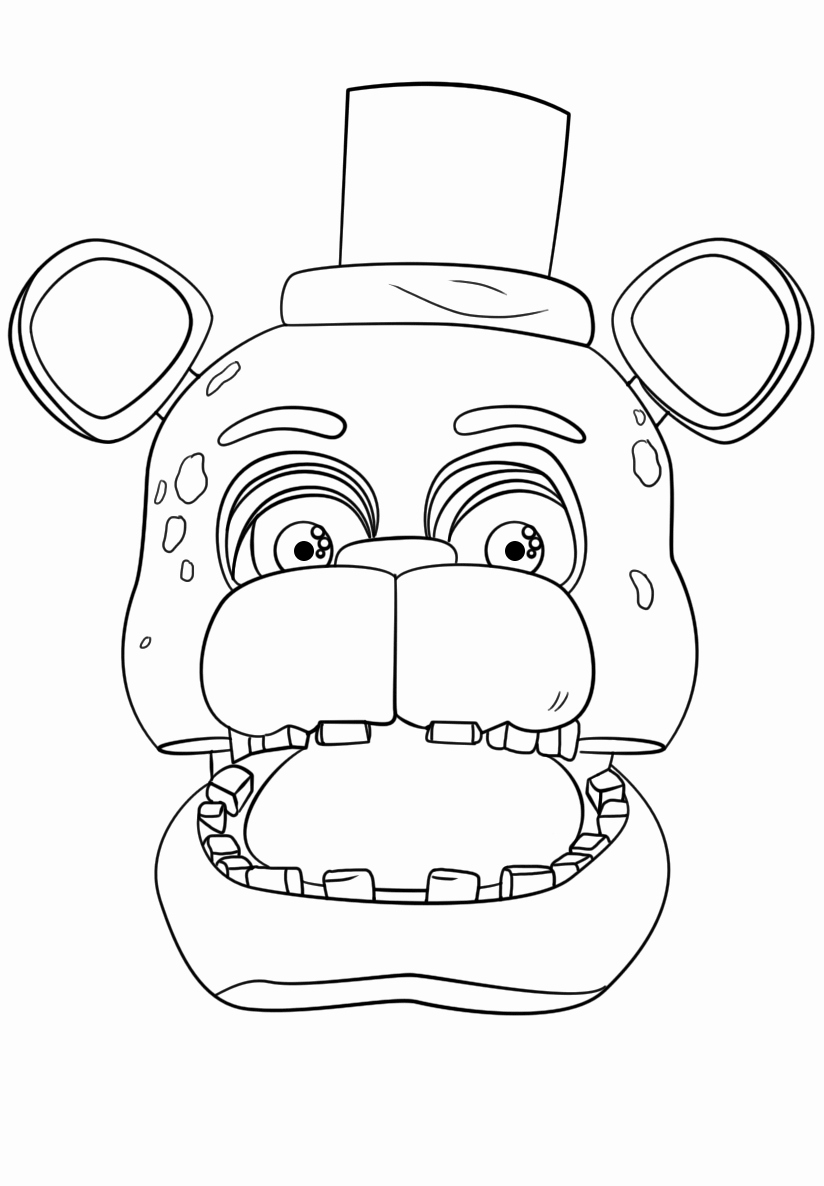 Live Com Sign In Page Lovely Exclusive Freddy Fazbear Coloring Page Print Fnaf Five
