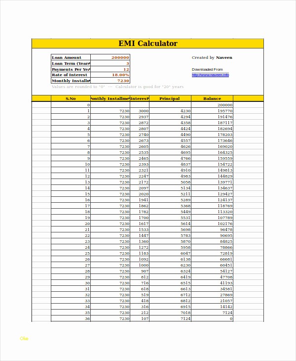 Loan Amortization Calculator with Balloon Unique Loan Calculator Excel Template Luxury Excel Loan
