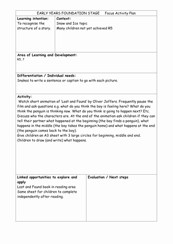 Lost and Found Log Book Elegant Lost and Found Story Sequencing Lesson Plan by Claireh1039