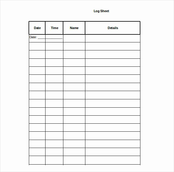 Lost and Found Log Book Fresh 21 Word Log Templates Free Download