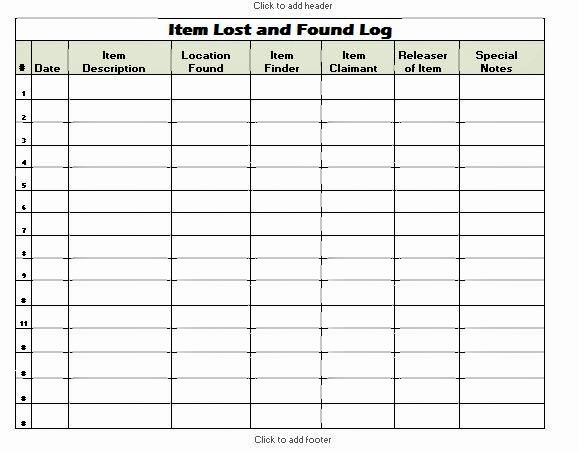 Lost and Found Log Book Unique the Admin Bitch Download Lost and Found Log Template