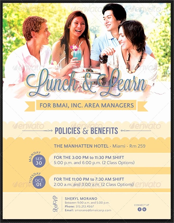 Lunch and Learn Invitation Template Lovely 14 Lunch Flyer Templates