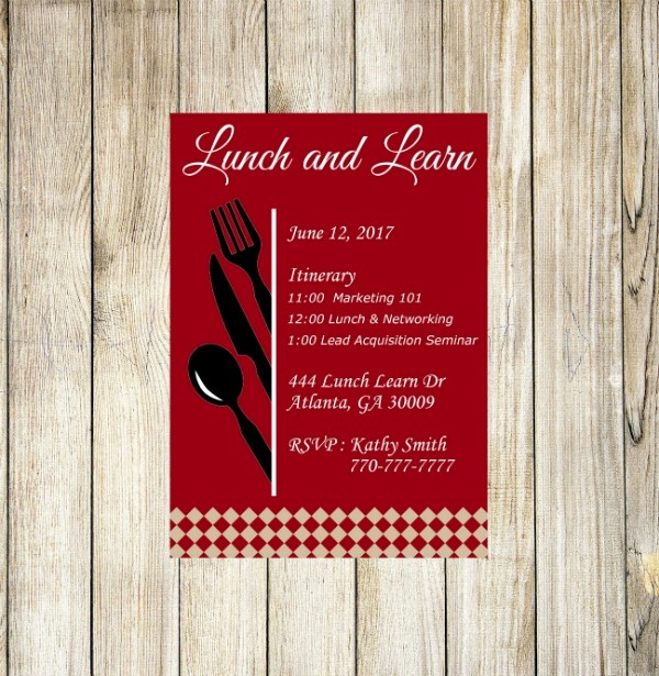 Lunch and Learn Invitation Template Luxury 8 Fice Team Lunch Invitation Designs &amp; Templates Psd