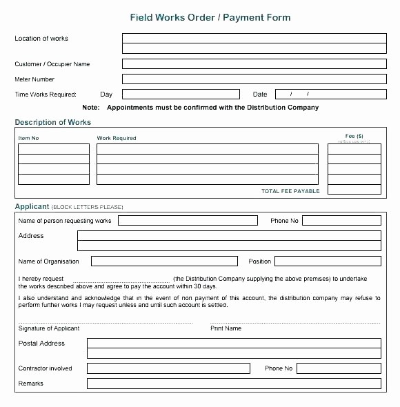 Maintenance Work order Template Excel Fresh Work order Templates Free Word format Download Request