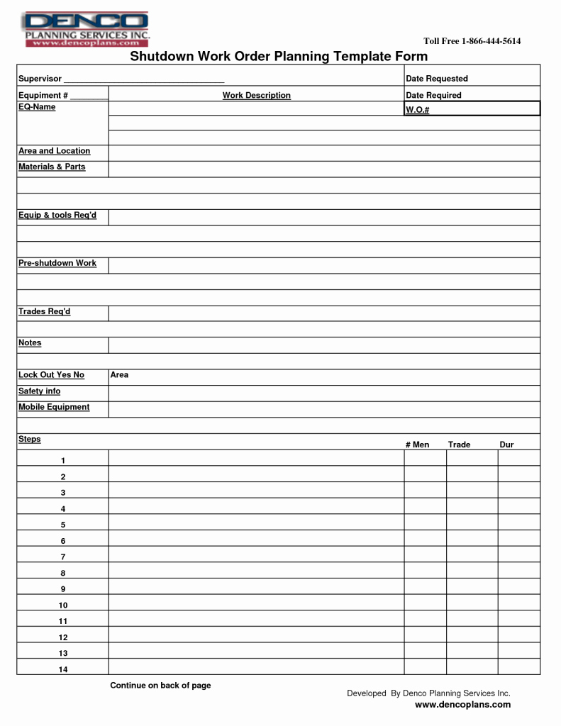 Maintenance Work order Template Excel New Maintenance Work order Template Excel Blogihrvati