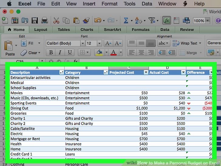 Make A Budget On Excel Fresh How to Make A Personal Bud On Excel with