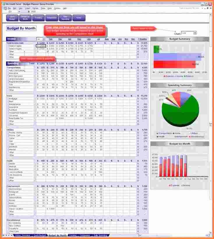 Make A Budget On Excel Lovely 7 Excel Spreadsheet Household Bud