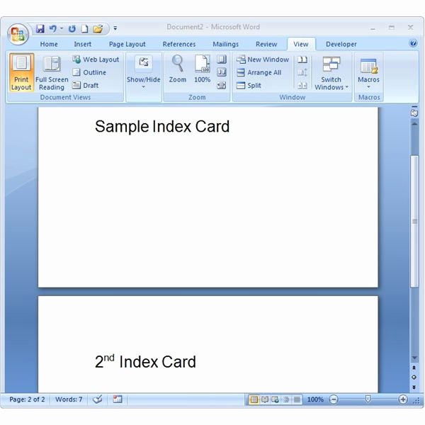 Make A Card In Word New How Do I Make Index Cards In Microsoft Word