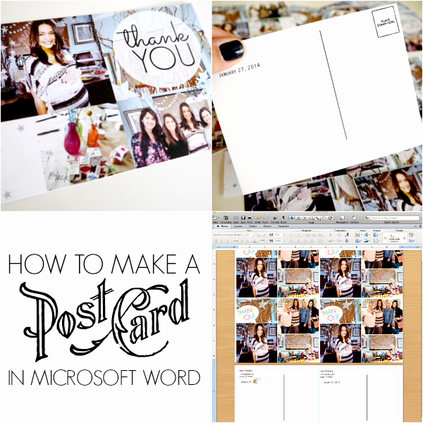 Make A Card In Word New How to Make Postcards In Microsoft Word C R A F T