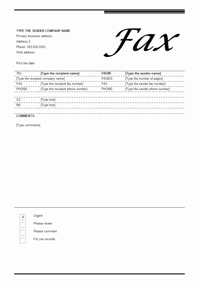 Make A Fax Cover Sheet Awesome Fax Cover Black Style
