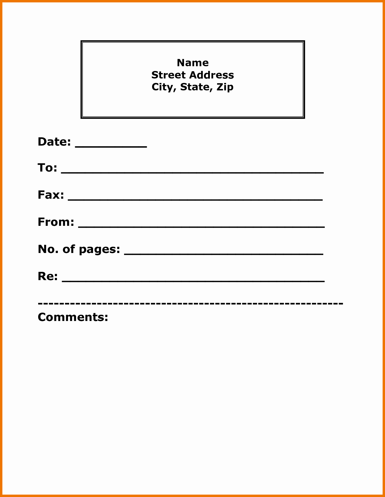 Make A Fax Cover Sheet Awesome Working Papers