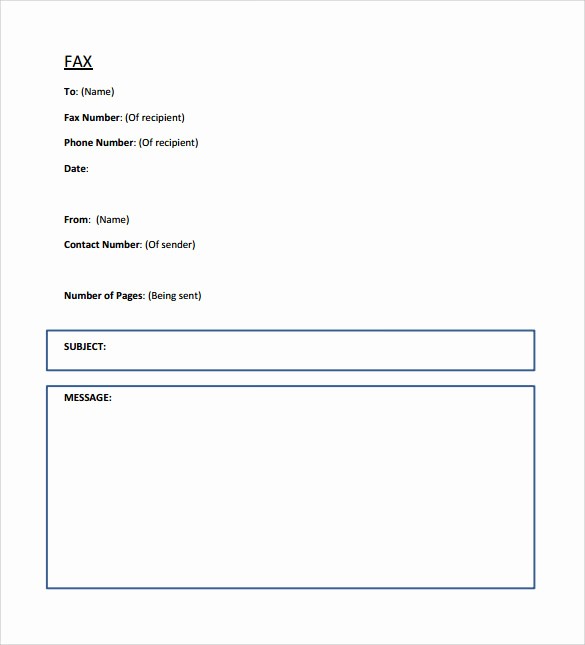 Make A Fax Cover Sheet Fresh 14 Sample Generic Fax Cover Sheets