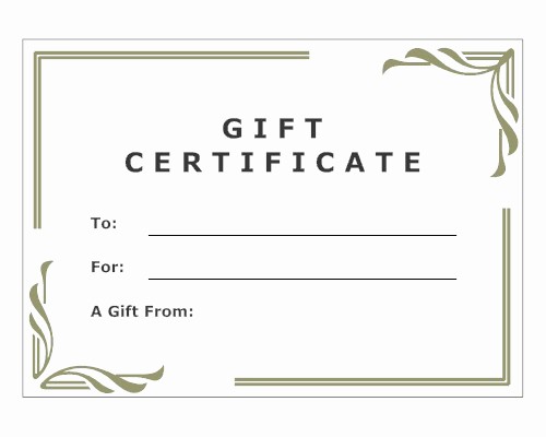 Make A Gift Certificate Free Inspirational 8 Best Of Print Your Own Gift Certificates Make
