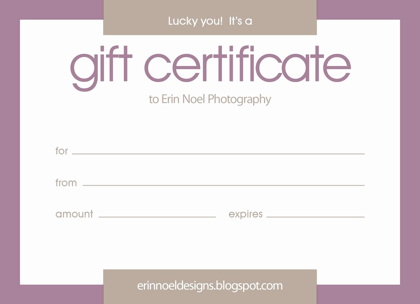 Make A Gift Certificate Free New Purple Gift Certificate Template