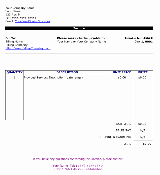 Make An Invoice On Word Luxury How to Make An Invoice Template