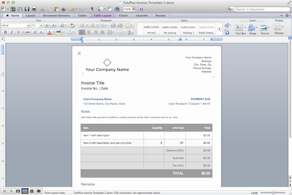Make An Invoice On Word Luxury How to Make Professional Invoices In A Word Processor