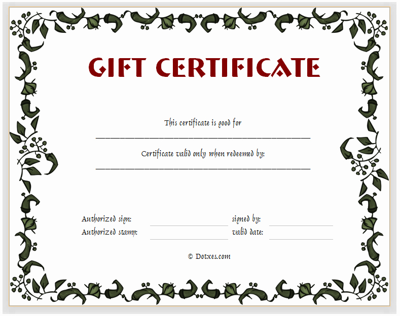 Make Up Gift Certificate Template Awesome 15 Fill In the Blank Certificate Templates