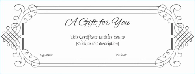 Make Your Own Certificate Templates Luxury Make Your Own Gift Certificate Template