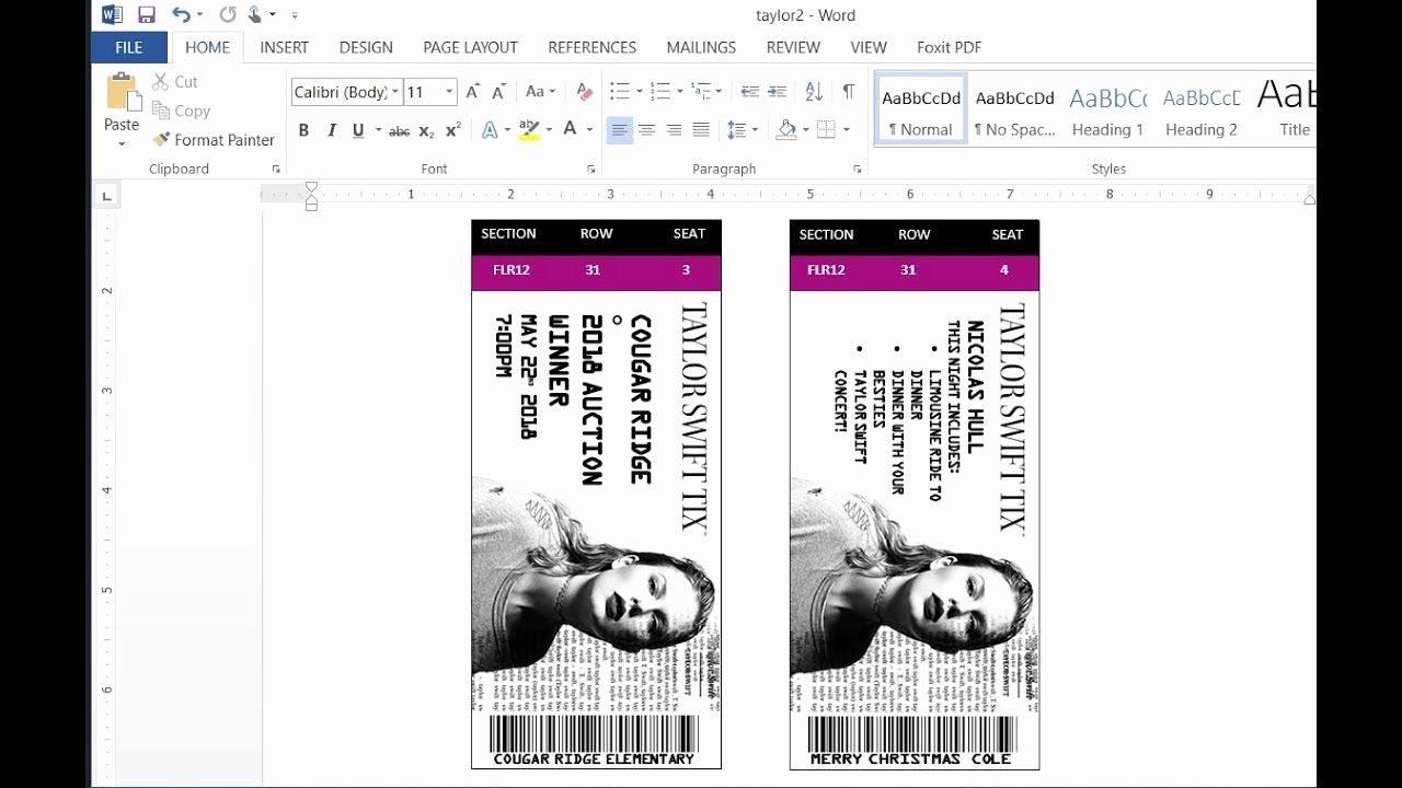 Make Your Own Concert Tickets Elegant How to Easily Make Custom Concert Tickets or Concert