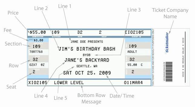 Make Your Own Concert Tickets Elegant Make Your Own Tickets Template
