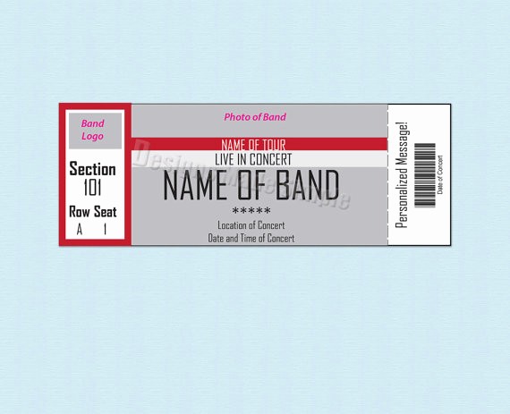 Make Your Own Concert Tickets Inspirational 26 Cool Concert Ticket Template Examples for Your event