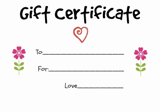homemade t certificate ideas to give to a grandparent