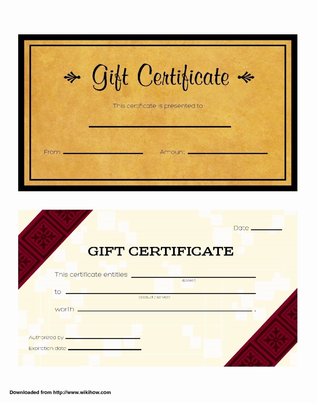 Making A Gift Certificate Free Fresh Cool Design Of Business Gift Certificate Template Brown