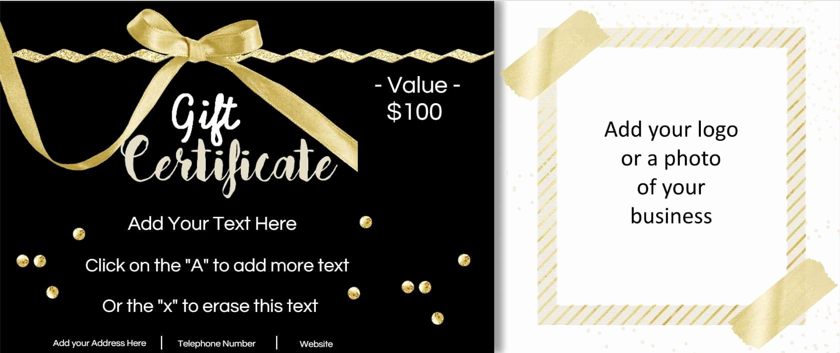 Making A Gift Certificate Free Lovely Gift Certificate Template with Logo