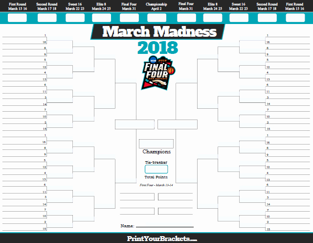 March Madness Bracket Word Document Inspirational the Latest Hiss