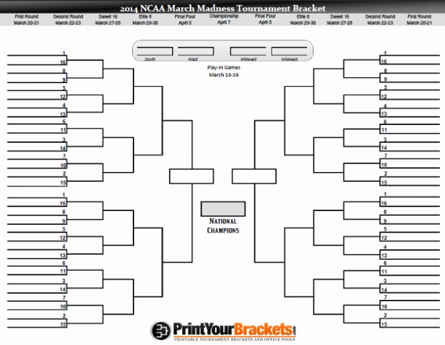 March Madness Bracket Word Document Luxury March Madness