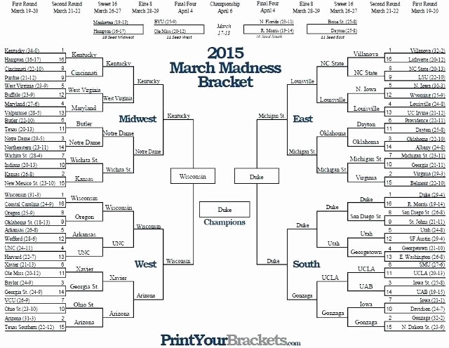 March Madness Bracket Word Document Unique March Madness Printable Bracket 2014 Here is A Great