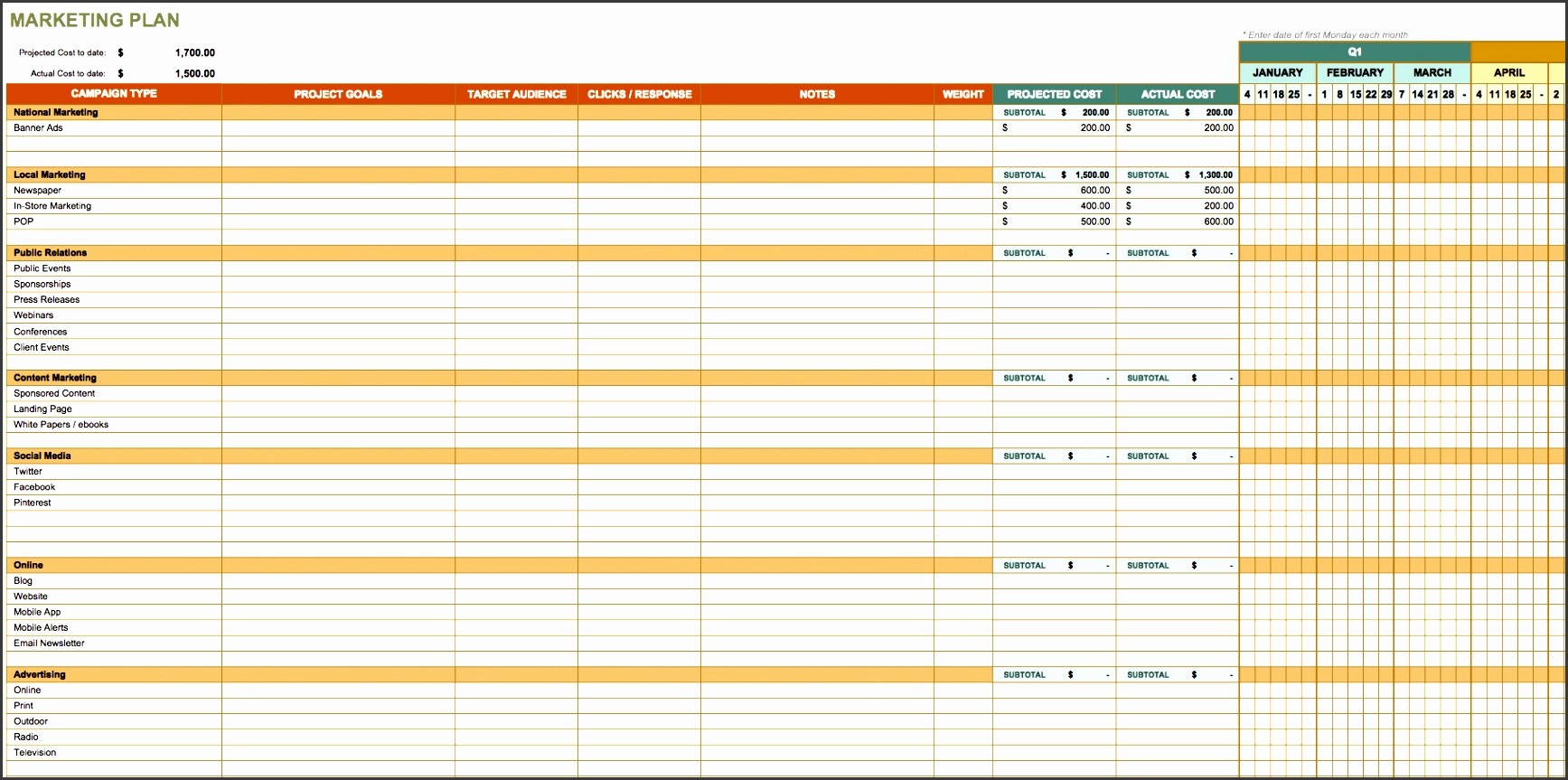 Marketing Action Plan Template Excel Awesome 4 Action Plan Template Excel Sampletemplatess