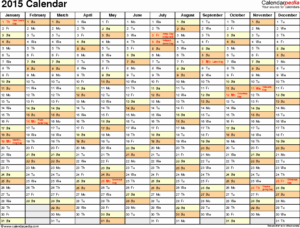Marketing Calendar Template Excel 2015 Elegant 2015 Calendar Excel Download 16 Free Printable Templates