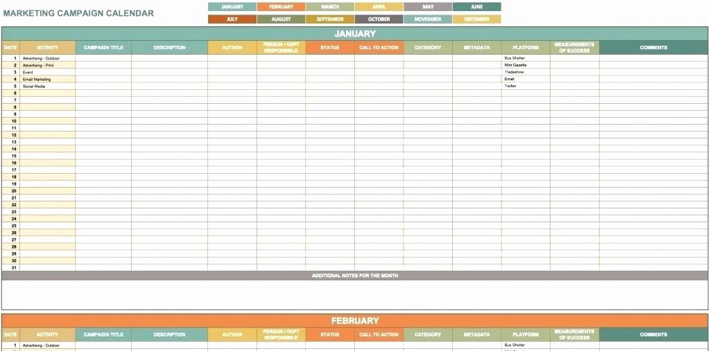 Marketing Calendar Template Excel 2015 Luxury Schedule Calendar Template Daily Planner Work 2016