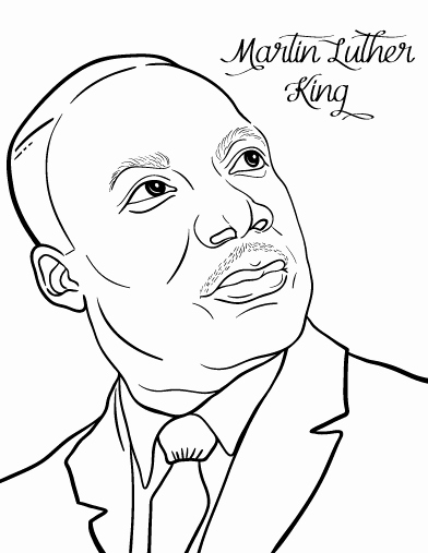 Martin Luther King Jr Template Inspirational Martin Luther King Coloring Sheets Printable Martin Luther