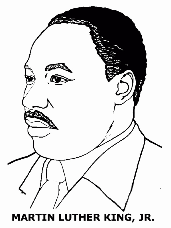 Martin Luther King Jr Template Inspirational Martin Luther King Jr Coloring Pages Coloring Pages Sketch