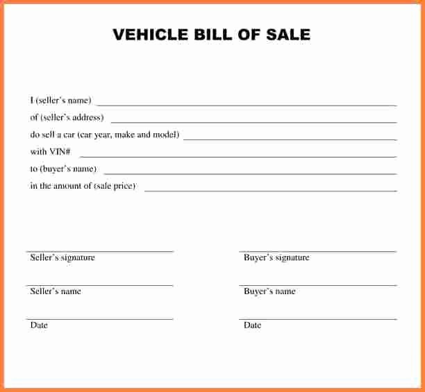 50 Massachusetts Vehicle Bill Of Sale