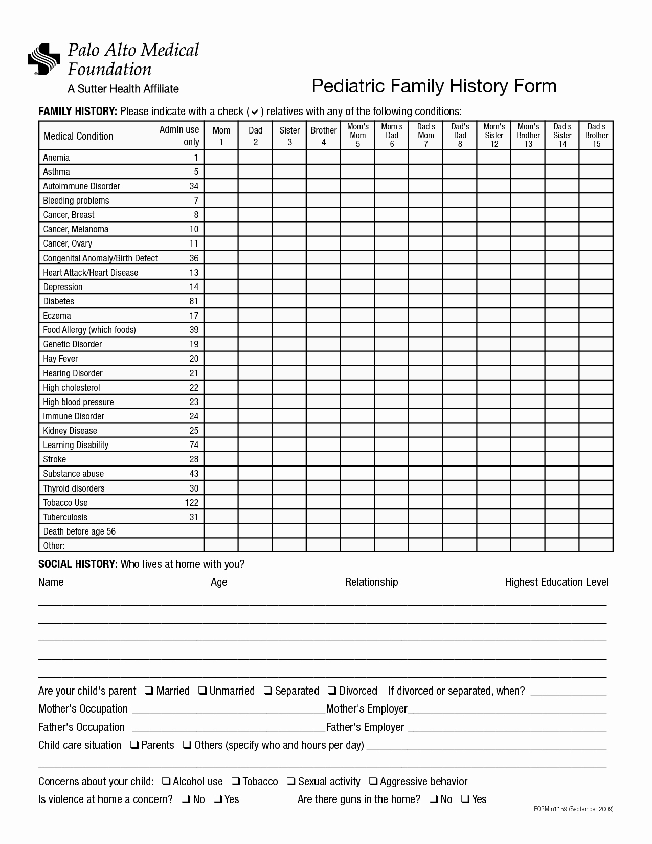 Medical History form Template Pdf Beautiful Family Tree List Template Templates Data