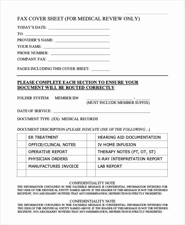 Medical Office Fax Cover Sheet Inspirational 8 Generic Fax Cover Sheet Samples