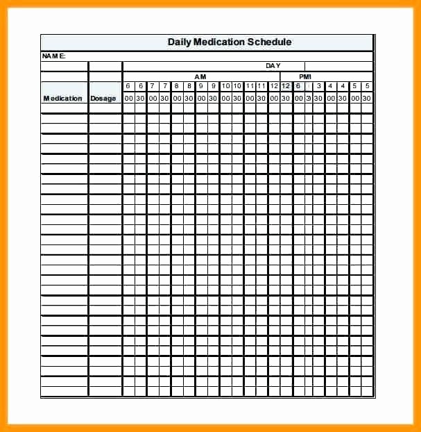 Medication Chart Template Free Download New Home Medication Chart Template Free Daily Schedule