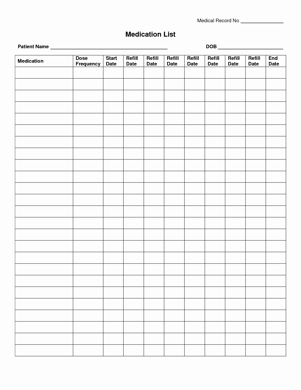 Medication Log Sheet for Patients Best Of Free Medication Administration Record Template Excel