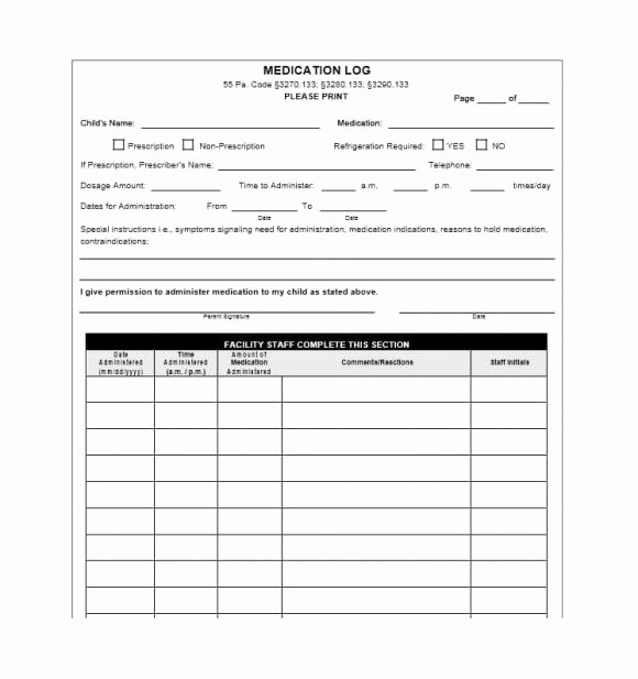 Medication Log Sheet for Patients Luxury 58 Medication List Templates for Any Patient [word Excel