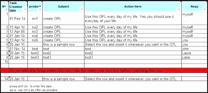 Meeting Action Items Tracker Excel Luxury Action List Template Excel Free Download by Action Items