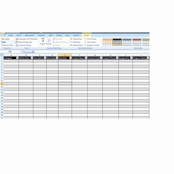 Meeting Action Items Tracker Excel Luxury How to Use Excel to Track Action Items Free Template Included