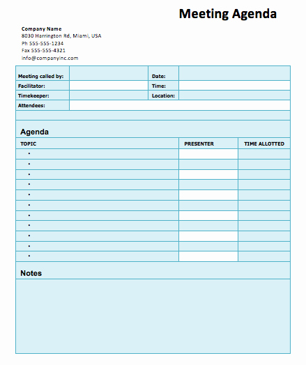 Meeting Agenda with Notes Template Awesome Brilliant Template Word Sample for Meeting Agenda with