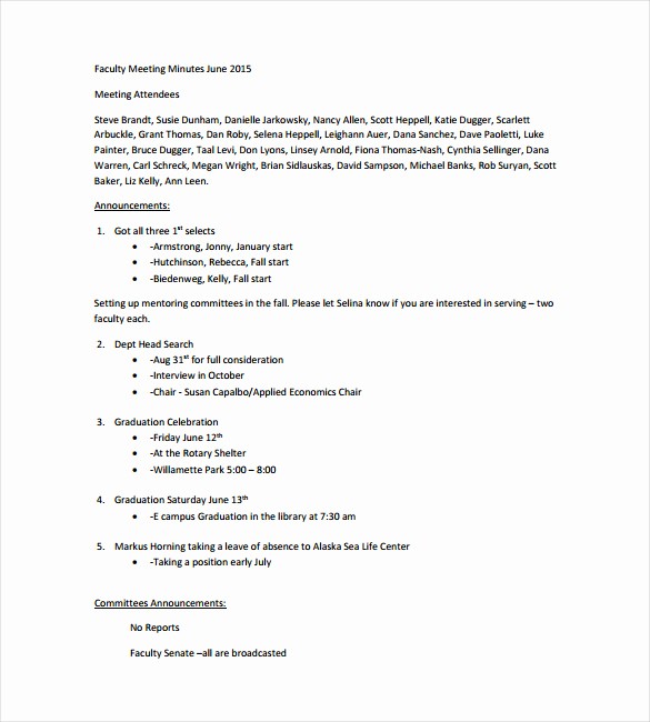 Meeting Agenda with Notes Template Beautiful Meeting Notes Template 28 Free Word Pdf Documents